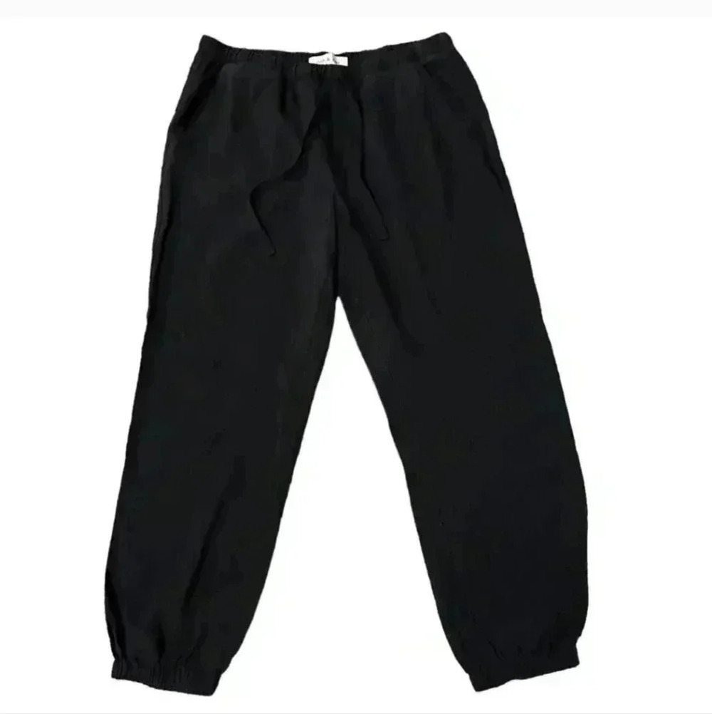 Anthropologie Cloth & Stone Women Jogger Pant Drawstring High Rise Black Size XS